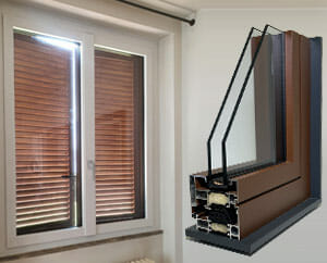Isolamento acustico per finestre. Finestre in Legno, Finestre in alluminio